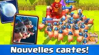 NOUVEAU LES COCHONS ROYAUX ET MEGA BOULE DE NEIGE SUR CLASH ROYALE MISE A JOUR SNEAK PEAK [upl. by Odnam]