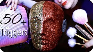 ASMR 50 Triggers over 3 Hours NO TALKING Ear Cleaning Massage Tapping Peeling Umbrella amp MORE [upl. by Sillihp]