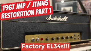 1967 Marshall JMP  JTM45  RESTORATION PART 1 [upl. by Lasley]