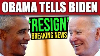 BREAKING “RESIGN CONSIDER IT” Obama Tells Biden [upl. by Riggins959]