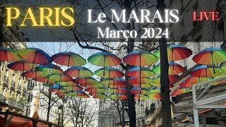 🔴 PARIS AO VIVO  LE MARAIS [upl. by Irej]