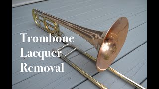 Trombone Lacquer Removal [upl. by Yerg]