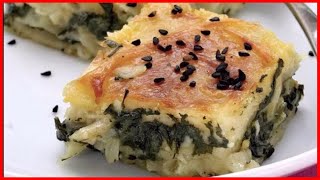 ISPANAKLI BÖREK TARİFİ 🥐 5 ÇAYI TARİFLERİ 🥐 TURKISCHE REZEPT BOREK 🥐 FİLİZCE HOME [upl. by Duvall378]