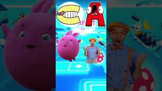 Alphabet Lore vs Alphabet Lore Funny vs Sunny Bunnies vs Blippi X Coffin Dance Tiles Hop Edm Rush [upl. by Gabel269]