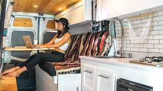 How to Convert a Van Into an OffGrid Camper In 30 Days  Eamon amp Bec [upl. by Rabah]