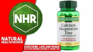 Natures Bounty Calcium Magnesium Zinc with Vitamin D3 100 Coated Caplets [upl. by Rekab]