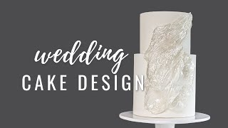 How to make a wedding cake decorations with rice paper  Florea Cakes [upl. by Nonnahsed]