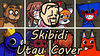 Skibidi but Every Turn a Different Character Sings FNF Skibidi but Everyone sings  UTAU Cover [upl. by Stephi491]