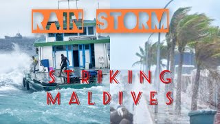 TROPICAL RAIN STORM  MALDIVESMALE CITY  HURRICANE  TROPICAL COUNTRIES  FERRY TERMINAL [upl. by Nawyt]