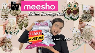 Meesho Ethnic Earrings Haul Under 300 Rs  😱😍😍 [upl. by Outlaw]