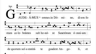 Gaudeamus omnes  Gregorian Chant [upl. by Seedman]