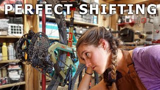 How to adjust your derailleur for perfect shifting indexing your derailleur  Syd Fixes Bikes [upl. by Sondra]