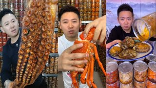 EATING LIVE OCTOPUS KING CRAB MUKBANG MUKBANG KING CRAB AND LOBSTER OYSTER MUKBANG EATING SEAFOOD [upl. by Htilil]