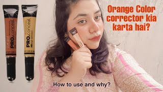 How to use Orange color correctorconcealer and Why  hide dark circles and Pigmentation [upl. by Izaak]