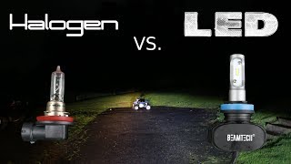 Halogen Vs LED Headlights  Install and Review [upl. by Daniyal]