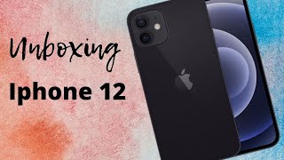 UNBOXING IPHONE 12 NOIR 128 Gb  COQUE DE PROTECTION CHARGEUR [upl. by Klingel]