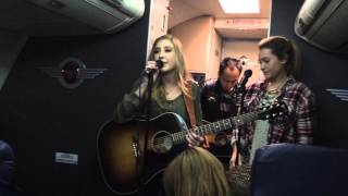 Maddie and Tae FLY at 35000 feet [upl. by Eerb912]