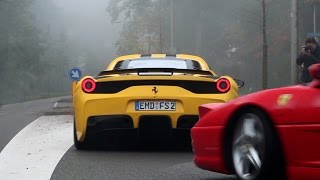 Supercars Accelerating Part 6 458 Speciale Novitec Rosso RX7 FD3S FTypeR Coupe 430 Scuderia [upl. by Anihsat]