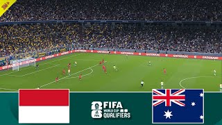 Indonesia vs Australia  Pertandingan Kualifikasi Piala Dunia 2026  Watch Along amp eFootball Match [upl. by Birk]