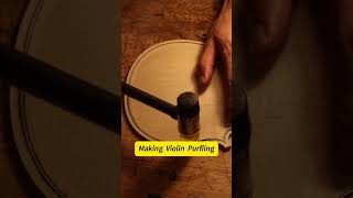 Making Violin Purfling luthier woodworking craft musicalinstrument traditionalart handmade [upl. by Soble]