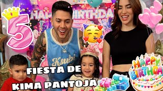 GRAN FIESTA DE KIMA PANTOJA 5 AÑITOS TODO LOS REGALOS QUE KIMBERLY LOAIZA CELEBRÓ CON TODOS [upl. by Sitrik]