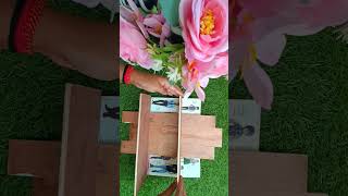 how to reuse waste plywoodwooden wall decorwaste plywood craft ideasviralvideo [upl. by Narah]