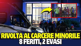 🔴RIVOLTA AL CARCERE MINORILE BECCARIA 8 FERITI 2 EVASI [upl. by Aliuqa]