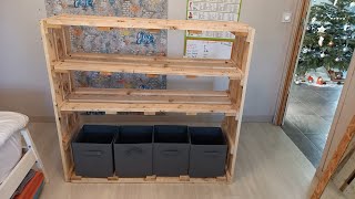 Comment fabriquer un meuble en palette pour vêtement facile à fairerecyclage [upl. by Lyndsey]