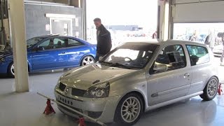 ITBd Renaultsport Clio 182  Silverstone GP with OpenTrack  150216 [upl. by Zebulen]