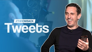 Gary Neville Reacts To His Funniest Ever Tweets  ThrowbackTweets [upl. by Dottie]