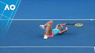 MattekSands almost nails Hlavackova  Australian Open 2017 [upl. by Moina]