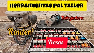 herramientas Para un taller de Carpintería 🔨🪚Hoy rebajadora de Palma [upl. by Eliath]