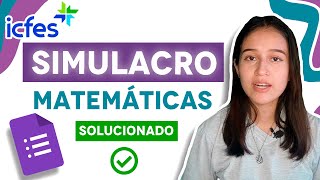 Simulacro Matemáticas ICFES 2023  Descargable y solucionado [upl. by Enyamrahc]