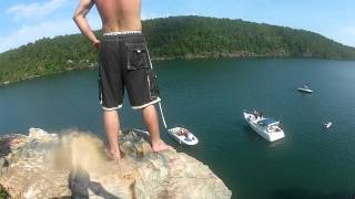 Chimney Rock GoPro jumpers  Lake Martin [upl. by Whitelaw]