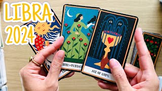 LIBRA  quotYOUR 2024 NEW YEAR HERES WHAT TO EXPECTquot 2024 Tarot Reading [upl. by Ahsuat126]