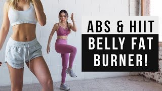 Belly Fat Burner Workout  20 MIN ABS amp HIIT CARDIO Workout At Home  No Jumping alt [upl. by Ecilahs]