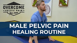 Overcome Male Pelvic Floor Dysfunction  30 Minute Healing RoutineStretches [upl. by Even232]