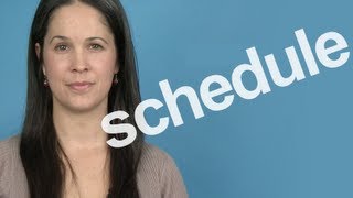 How to Pronounce Schedule  American English [upl. by Euqilegna]