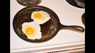 Cooking Breakfast with Cast Iron Griddle  Lodge Wildlife Series [upl. by Ricardama763]