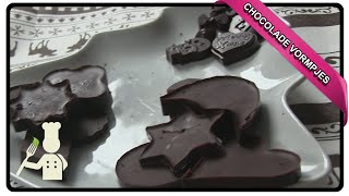 Chocolade vormpjes maken kerst  RECEPT 11 [upl. by Sivrup]