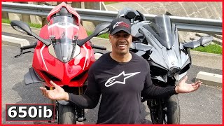 Ducati Panigale V4R vs Kawasaki Ninja H2  The Best Bike WON [upl. by Ibok]