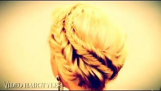 Fishtail Braid Updo Boeheim [upl. by Milak]