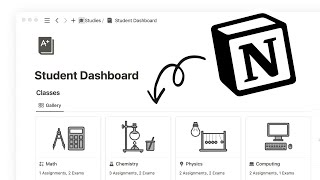 How to use Notion for School 2024 Free Template [upl. by Phia169]