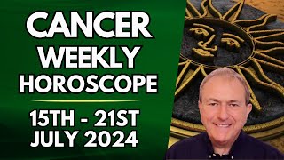 Cancer Horoscope  Weekly Astrology  15th to 21st July 2024 [upl. by Anilemrac]