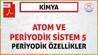 ATOM VE PERÄ°YODÄ°K SÄ°STEM 5 2020 TYT PERÄ°YODÄ°K Ã–ZELLÄ°KLERYENÄ° MÃœFREDAT [upl. by Akimal]