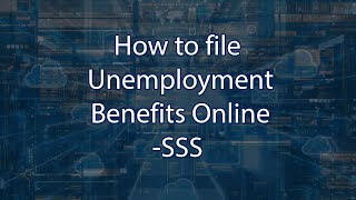 How to file Unemployment Benefits Online SSS  part 5 [upl. by Aerdnaek]