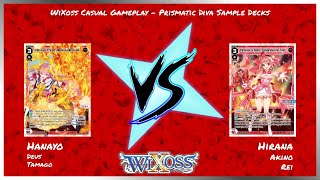 WIXOSS RUB Hanayo vs Pripara No Limit  WiXoss Casual Gameplay wTakara Tomy Sample Decks [upl. by Terr]