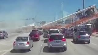 FIU BRIDGE COLLAPSE IN SLOW MOTION [upl. by Attena296]