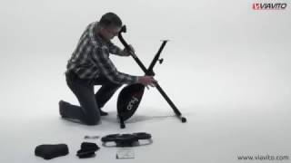 Viavito Onyx Folding Exercise Bike  Assembly Video [upl. by Hahsia]