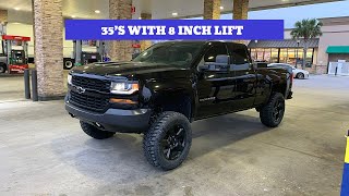 Lifting a 2016 Silverado 8 inches [upl. by Lehcsreh]